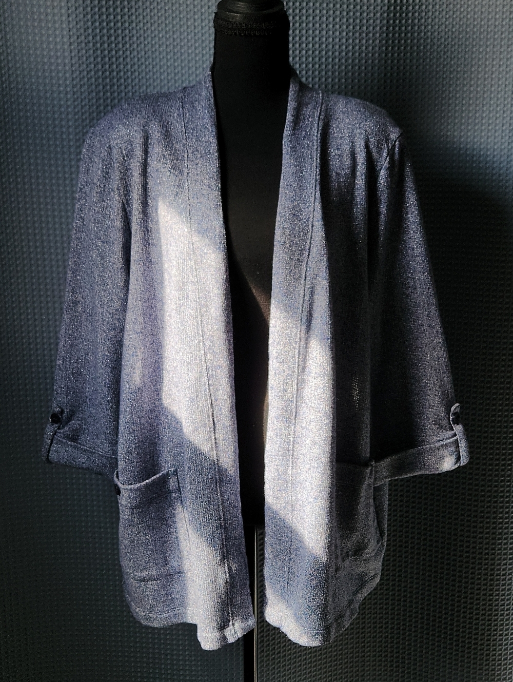 Allison Daley Blue Speckled Blazer - Size XL